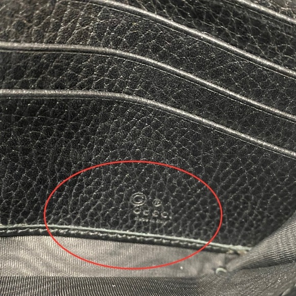 GUCCI GG Interlocking Long Wallet-Crossbody Bag Black - Picture 7 of 15